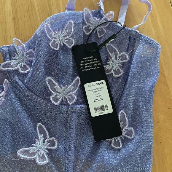 FASHION NOVA Breanna Butterfly Corset Top NWT - Picture 3 of 3
